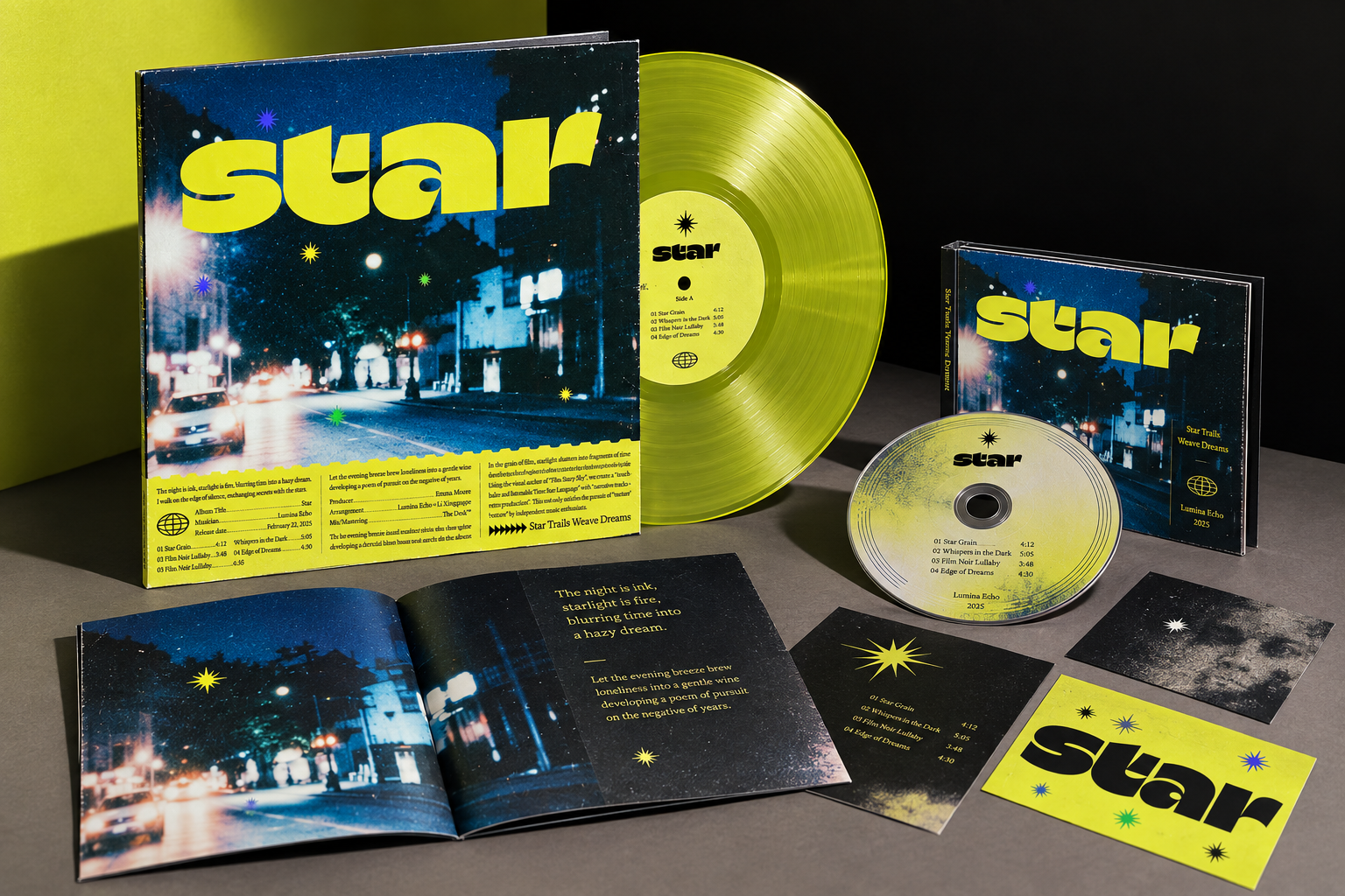STAR album visual system